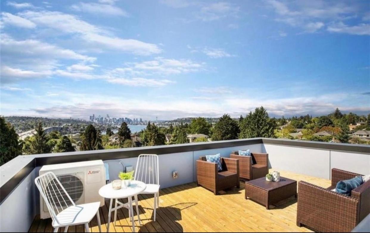 Rooftop Patio With Waterview, Private Garden & Grill 3Br 3Ba- Modern Cityscape Seattle Eksteriør bilde