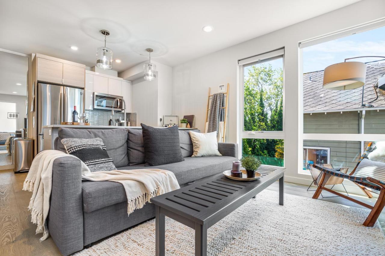 Rooftop Patio With Waterview, Private Garden & Grill 3Br 3Ba- Modern Cityscape Seattle Eksteriør bilde