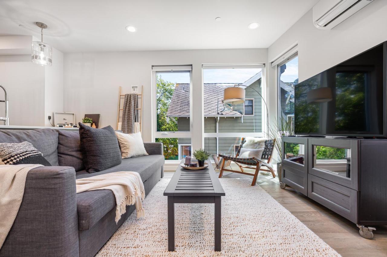 Rooftop Patio With Waterview, Private Garden & Grill 3Br 3Ba- Modern Cityscape Seattle Eksteriør bilde
