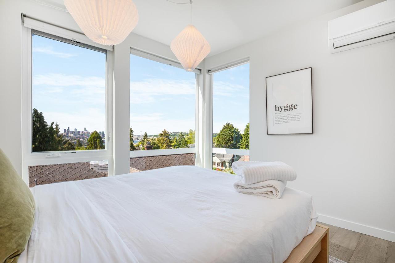 Rooftop Patio With Waterview, Private Garden & Grill 3Br 3Ba- Modern Cityscape Seattle Eksteriør bilde