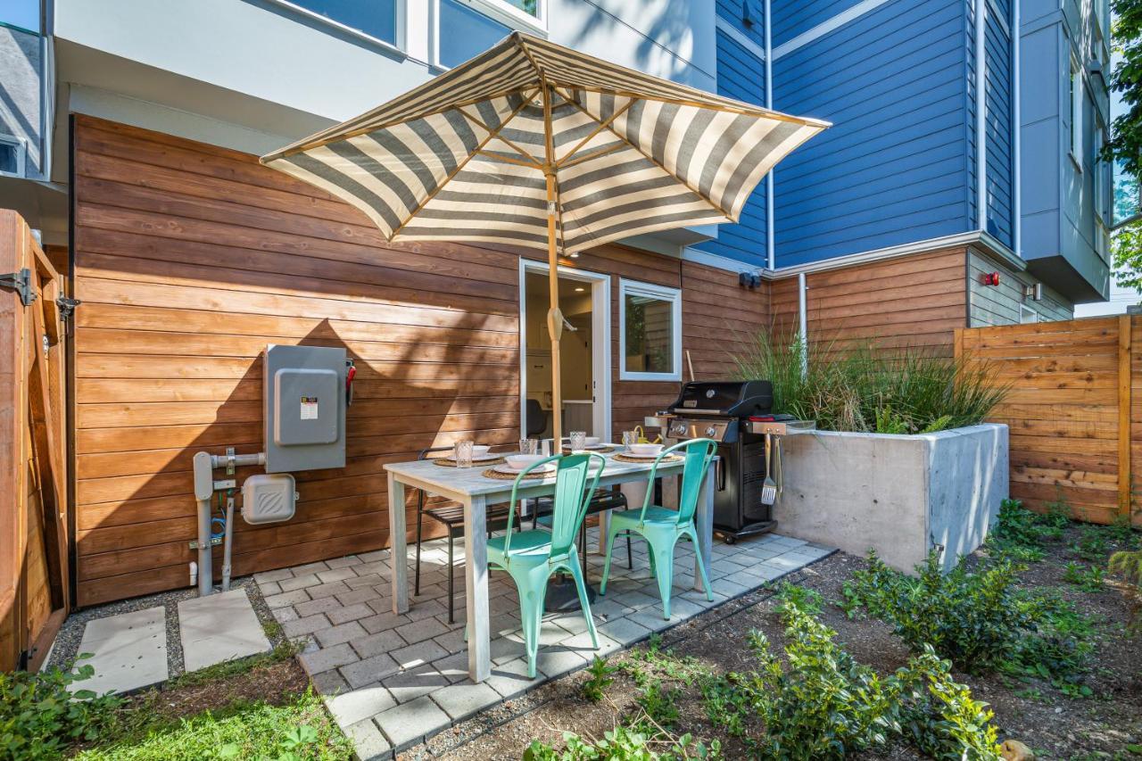 Rooftop Patio With Waterview, Private Garden & Grill 3Br 3Ba- Modern Cityscape Seattle Eksteriør bilde